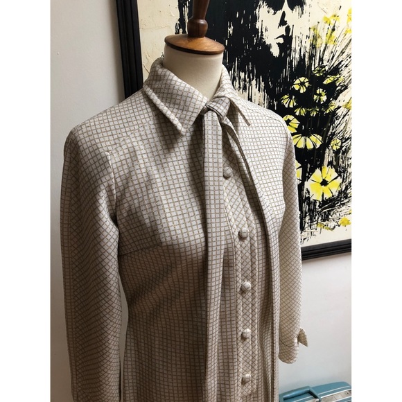 Oh hay Mary Tyler Moore! True vintage poly maxi - Picture 2 of 8